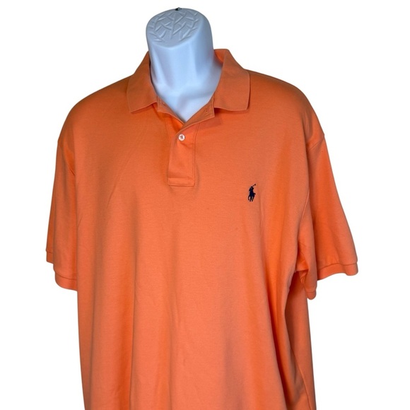 Polo Ralph Lauren Men’s Short Sleeve Polo Shirt XL  Orange Classic Fit Preppy - Picture 2 of 7